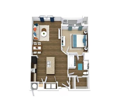 honey floor plan of GreenVue in Richardson, TX
